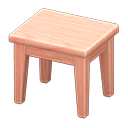 Wooden mini table's Pink wood variant