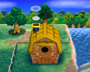Default exterior of Prince's house in Animal Crossing: Happy Home Designer