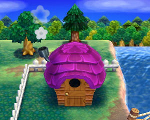 Default exterior of Friga's house in Animal Crossing: Happy Home Designer