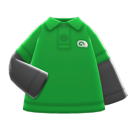 Layered Polo Shirt (Green) NH Icon.png