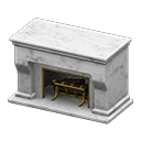 Marble fireplace