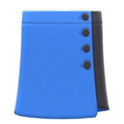 Buttoned Wraparound Skirt (Blue) NH Icon.png