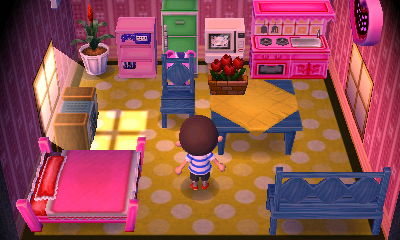 Interior of Peanut's house in Animal Crossing: New Leaf
