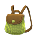 Knitted-grass backpack