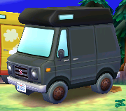 Exterior of Dobie's RV in Animal Crossing: New Leaf