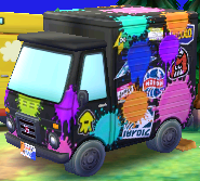 Exterior of Inkwell's RV in Animal Crossing: New Leaf