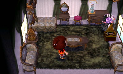 Interior of Muffy's house in Animal Crossing: New Leaf