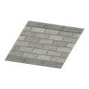 Gray brick rug