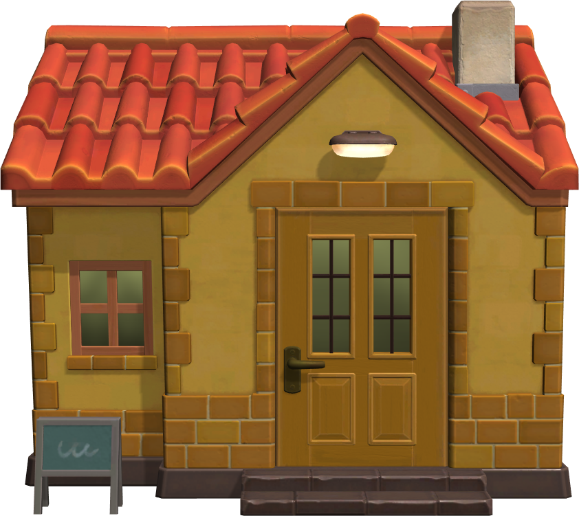 Exterior of Elise's house in Animal Crossing: New Horizons
