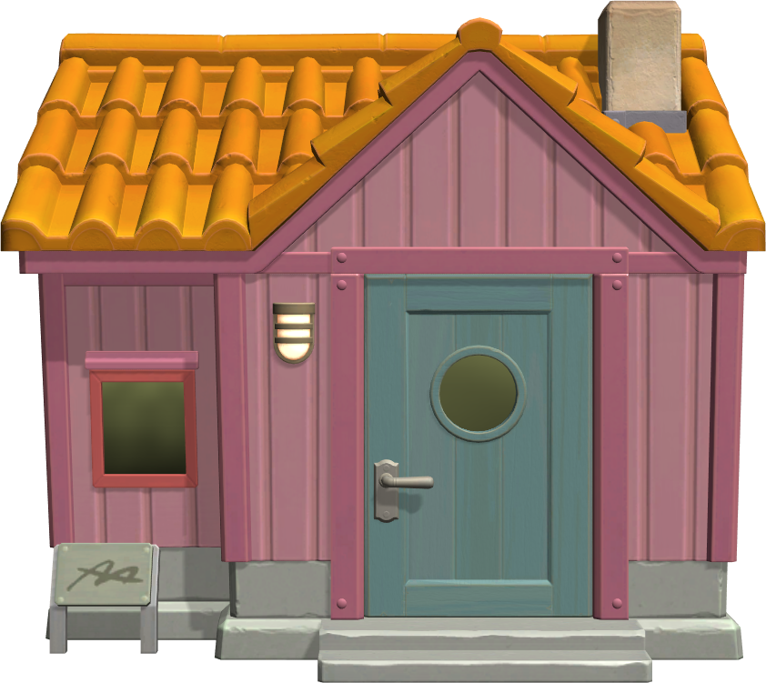 Exterior of Fuchsia's house in Animal Crossing: New Horizons