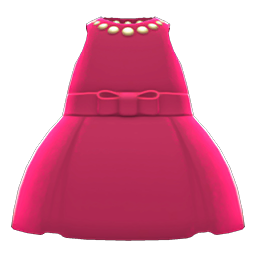 Satin Dress (Berry Red) NH Icon.png