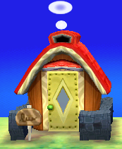 Exterior of Boone's house in Animal Crossing: New Leaf