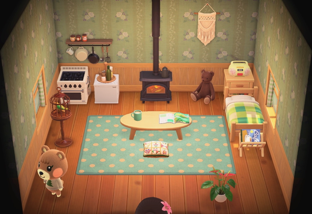 Interior of Maple's house in Animal Crossing: New Horizons