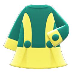 Retro A-Line Dress's Yellow variant