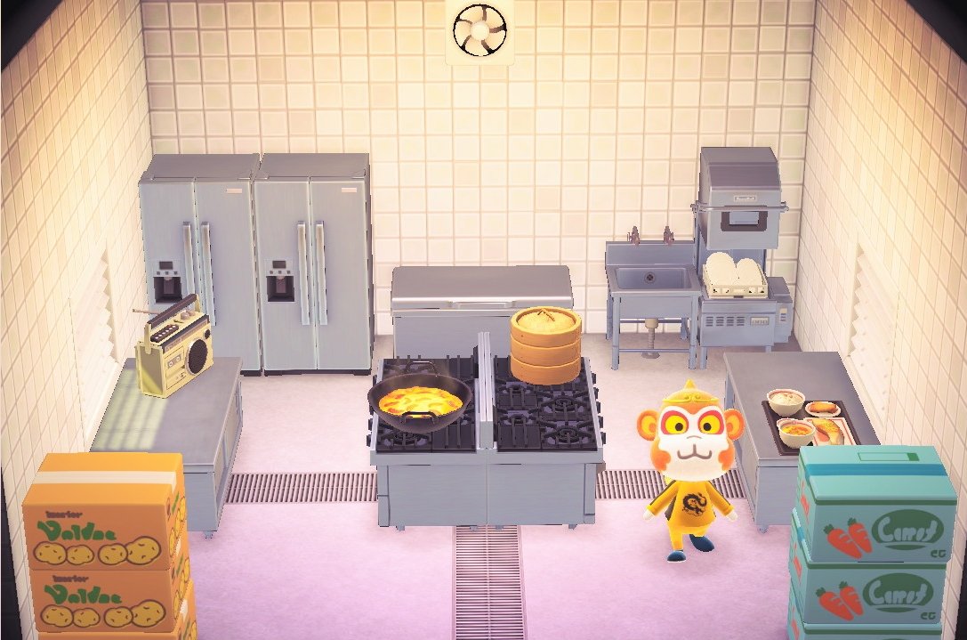 Interior of Tiansheng's house in Animal Crossing: New Horizons