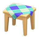 Wooden Mini Table (Light Wood - Blue) NH Icon.png