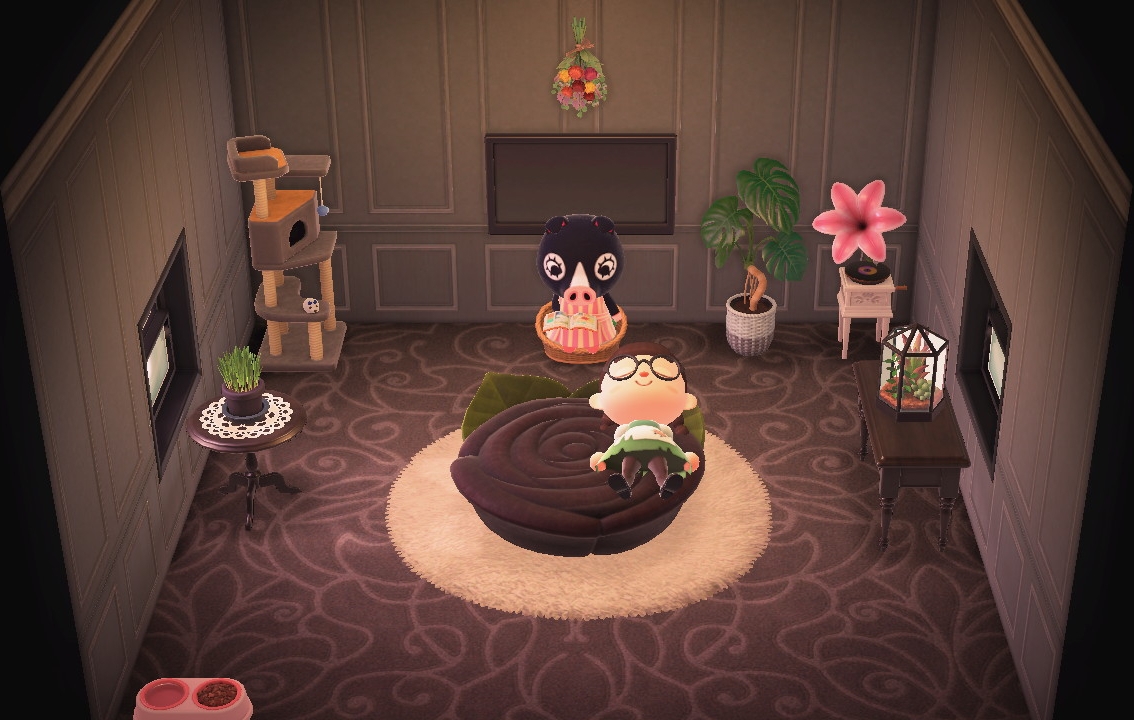 Interior of Agnes's house in Animal Crossing: New Horizons