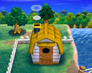 Default exterior of Benjamin's house in Animal Crossing: Happy Home Designer