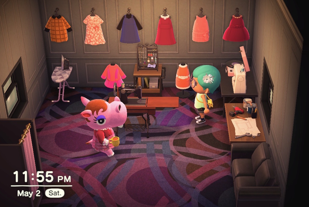 Interior of Bitty's house in Animal Crossing: New Horizons