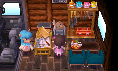 Interior of Cyrus's RV in Animal Crossing: New Leaf