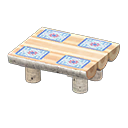 Log Dining Table (White Birch - Quilted) NH Icon.png