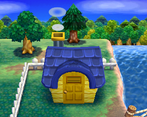 Default exterior of Rodeo's house in Animal Crossing: Happy Home Designer