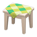 Wooden Mini Table (White Wood - Green) NH Icon.png