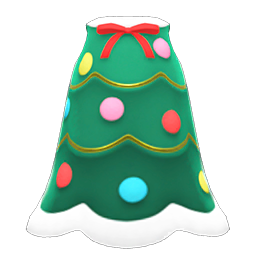 File:Festive-Tree Dress (Green & White) NH Icon.png - Animal Crossing