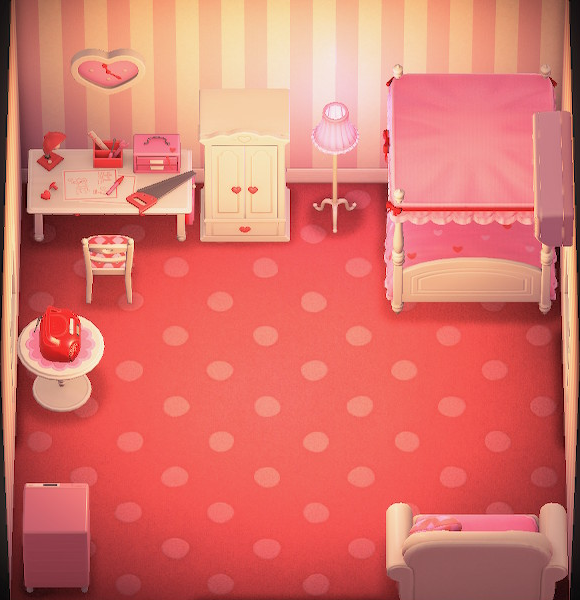 Interior of Tutu's house in Animal Crossing: New Horizons