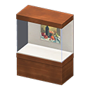 Wide Display Stand (Dark Wood - Still-Life Painting) NH Icon.png