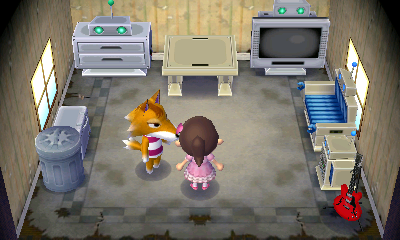 Interior of Chief's house in Animal Crossing: New Leaf