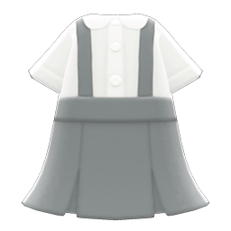 Skirt with Suspenders (Gray) NH Icon.png