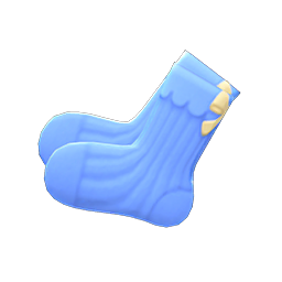 Back-Bow Socks (Blue) NH Icon.png