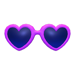 File:Heart Shades (Purple) NH Icon.png - Animal Crossing Wiki - Nookipedia