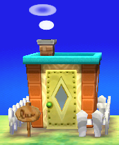 Exterior of Eloise's house in Animal Crossing: New Leaf