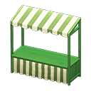 Stall (Green - Green Stripes) NH Icon.png