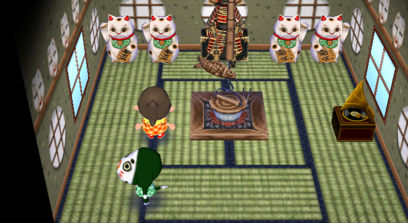 Interior of Marcel's house in Animal Crossing: City Folk