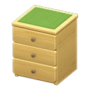 Simple Small Dresser (Natural - Green) NH Icon.png