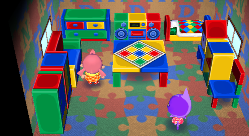 Interior of Bob's house in Animal Crossing: City Folk