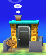 Exterior of Boomer's house in Animal Crossing: New Leaf