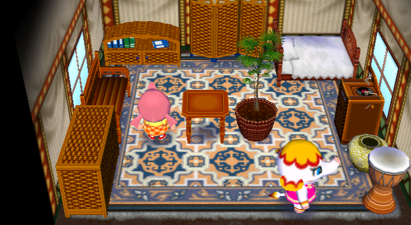 Interior of Margie's house in Animal Crossing: City Folk