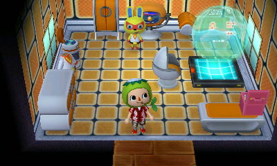 Interior of Mira's house in Animal Crossing: New Leaf