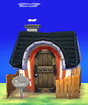 Exterior of Genji's house in Animal Crossing: New Leaf