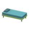 Simple Bed (Green - Light Blue) NH Icon.png