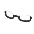 Bottom-Rimmed Glasses (Black) NH Storage Icon.png