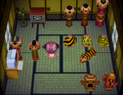 Tabby's house interior in Animal Crossing