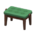 Piano bench's Green variant