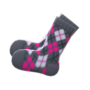 Argyle Crew Socks (Gray) NH Icon.png