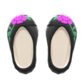 Embroidered Shoes (Black) NH Icon.png