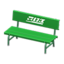 plastic bench